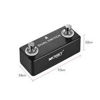MOSKY DUAL SWITCH Dvigubas kojinis jungiklis Kojinio jungiklio pedalas Visas metalinis korpusas