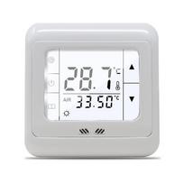 Skaitmeninis temperatūros reguliatorius Jutiklinis ekranas Grindų Šildymo Termostatas Mechaninis kambario Šiltos temperatūros reguliatorius Automatinis valdymas balta