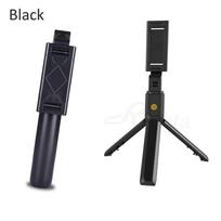 „Ahowie 3 viename“ belaidė „Bluetooth“ asmenukių lazda, skirta „iphone“ / „Android“ / „Huawei“ sulankstoma rankinė vienpakopis užrakto nuotolinio valdymo išplėtimas Bluetooth selfie stick juoda
