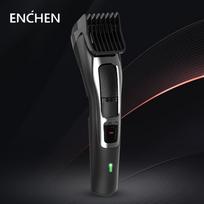 Enchen Sharp3S plaukų kirpimo mašinėlė USB greito įkrovimo elektrinė kirpimo mašina Mažo triukšmo plaukų šukuosena juoda
