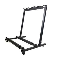 Multi Guitar Stand 5 Holder Foldable Universal Display Rack Portable Black for Classical Acoustic, juoda
