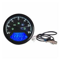 12000 aps./min. 6 pavarų universalus motociklo LCD skaitmeninis 199 km/h spidometro odometro apšvietimas motociklas juoda
