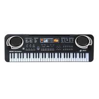 61 klavišai Juoda Skaitmeninė muzika Elektroninė Klaviatūra Elektrinis Pianinas Vaikams Dovanų muzikos instrumentas EU Plug