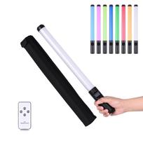20 W rankinis RGB spalvotas šviesos lazdelė LED fotografijos šviesa dvispalvė temperatūra 3000K-6500K juoda