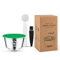 [i Cafilas][YD06] Daugkartinio naudojimo daugkartinio naudojimo kavos kapsulių filtrų angos nerūdijančio plieno kremo gaminimo aparatas, skirtas DOLCE GUSTO Machine Hibrew, Piccolo, Genio, Mini Me 1 Capsule sidabras