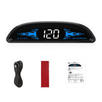 Automobilio HUD Head-up Display Skaitmeninis GPS Navigacijos Spidometras GPS Dviejų sistemų ekranas su juoda