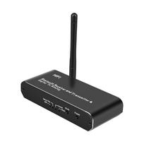 VAORLO HiFi belaidžio Bluetooth 5.0 siųstuvo imtuvo palaikymas iš skaitmeninės į analoginę stereo muziką, skirtas televizoriaus ausinių keitikliui juoda
