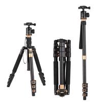 Andoer 140 cm/55 colių kelioninis trikojis, skirtas fotoaparatui, aliuminio lydinio trikojo stovas su nuimamu monopodu juoda