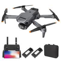RC dronas su kamera 4K dviguba kamera RC keturkopteris su ESC objektyvu 4 pusių kliūčių išvengimo tašku without esc lens-2 battery oranžinė