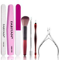 10/9/8/7 vnt Profesionalus nagų dailės manikiūro pedikiūro įrankių rinkinys Nagų šlifavimo kempinės dildės buferinis lakas 9Pcs rožinė