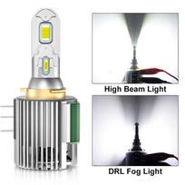 2vnt H15 LED lemputė Canbus CSP automobilio priekinių žibintų tolimosios šviesos DRL dienos važiavimo žibintas 100W 30000LM 12V automatinis žibintas, skirtas VW Mercedes BMW balta