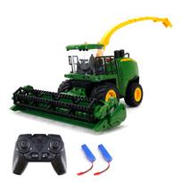 Harvester Truck nuotolinio valdymo kombaino žaislas 1/24 2,4 GHz nuotolinio valdymo pultas Farmer Harvester Smoke 2 battery armijos žalia spalva