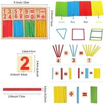 Vaikams Montessori Mediniai Edukaciniai Matematikos Skaičiavimo Matematikos Žaidimai Skaičiavimo Pagaliukai Medžiaga Ankstyvasis Mokymasis Vaikų Žaislai Woodiness
