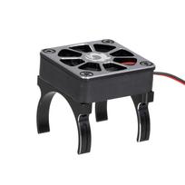 RC variklio aušintuvo aušinimo ventiliatorius su 2 spaustukais ir adapterio laidu 540 550 serijos šepečiu varikliui juoda