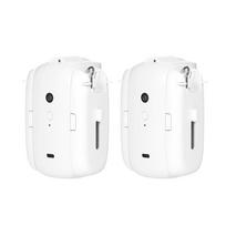 2vnt Smart Electric Curtain Motor Užuolaidų strypų atidarytuvas Balso valdymo laikmačio valdymo šviesos jutiklis BT balta