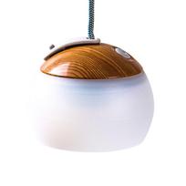 Kempingo žibintas, USB įkraunamas kempingo LED palapinės šviesos žibintuvėlis, skirtas lauko elektros tiekimo nutraukimui ruda