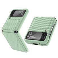 Z Flip 3 dėklo apsaugos telefono dangtelis, skirtas Samsung Z Flip 4 Zflip3 Flip4 lagaminas, atsparus smūgiams su vyriu, skirtas Galaxy Z Flip 3 dėklams for Galaxy Z Flip 3 žalia