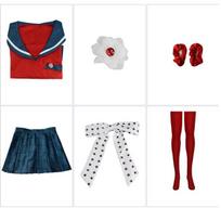Anime Danganronpa Harukawa Maki mokyklinių mergaičių uniformos komplektas Cosplay kostiumas XS