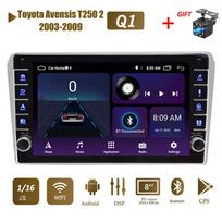 Skirta Toyota Avensis T250 2 2003-2009 Su mygtuko rankenėle Android Car Radio Multimedia Player Navigacija Stereo GPS 2 Din Carplay 2+32GB 2+32GB