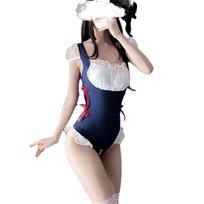 Kosinio žaidimo Seksualūs Roleplay Kostiumai Perregima Erotinė Lingerie Apatiniai Mergaitės Nėriniai Apranga Sm Porno Kostiumas Moterims Bodysuits One Size mėlyna