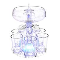 1 rinkinys kūrybingas plexiglass barmeno įrankis barui, vakarėliui, namams su 6 stiklinėmis baro priedais Vyno balionėlis Vyno rinkinys alaus dozatoriaus stovas skaidri