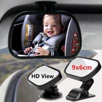 9x6 cm siurbimo gnybto apsauginis veidrodėlis, skirtas vaiko kūdikiui, automobilio galinei sėdynei, galinės sėdynės vaizdo veidrodėliui, galinio vaizdo veidrodėliu, išgaubtu, vaikų palatos priežiūros stiliumi