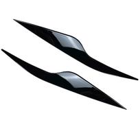 2 vnt ABS priekiniai žibintai antakių antakių vokų vokų priekiniai žibintai, skirti Focus 2 MK2 2,5 anglies išorinis dangtis automobilio stiliaus priedai Gloss Black