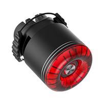 Dviračio galinis žibintas 6 režimai Dviračio galinis žibintas USB įkraunamas Aliuminio MTB Road Balnelio Sėdynės stulpelio LED Įspėjamoji dviračio lempa