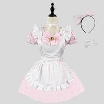 Mados Mielos Lolitos Tarnaitė Kostiumai Merginos Moterys Mielos Tarnaitė Cosplay Kostiumų Animacijos Šou Japoniška apranga Suknelė Drabužiai S rožinė
