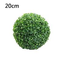 Topiary Ball Dirbtinė Milano žolė Gėlė Kabantis Krepšelis Namų netikras augalas Lauko Vakarėlio dekoras S žalia
