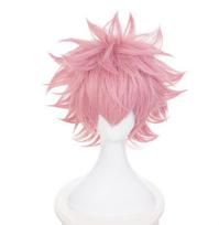 Boku no Hero Academia Mina Ashido Cosplay Perukas Mano Herojus Akademija Vyrai Moterys Rožiniai Trumpi Sintetiniai Plaukai Šventės Kostiumas Vaidmenų Žaidimo Perukai One Size rožinė
