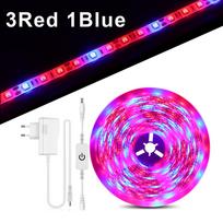 Plant Grow LED juostiniai šviestuvai 12 V jutikliniai pritemdomi 1–5 m viso spektro LED fito lempa, skirta gėlių sodinukų auginimo palapinei hidroponinei auginimo šviesai + maitinimo adapteriui