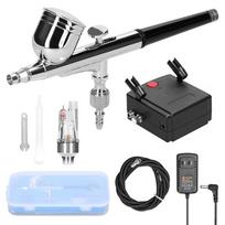 Daugiafunkcis profesionalus 0,3 mm Airbrush oro kompresoriaus rinkinys 20-35PSI Airbrush rašiklio oro siurblių rinkinys, skirtas black airbrush US Plug juoda