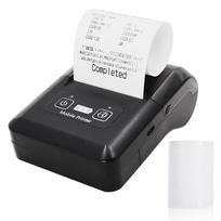 BISOFICE nešiojamas mini 58 mm terminis spausdintuvas 2 colių belaidis BT+USB kvito bilietų spausdintuvas juoda