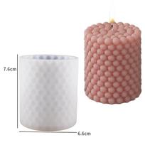 Geometrijos burbulinio rutulio cilindro silikoninė žvakės forma 3D sferinė kolonėlė muilo gipso forma šokolado ledo formavimo forma