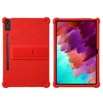 Šarvuotis minkštas silikoninis dangtelis, skirtas Lenovo Tab P12 Xiaoxin Pad Pro 12,7 colio 2023 TB-371FC TB370FU Qitian K12 12,7 colio TB240FC tempere stiklui Xiaoxin Pad Pro 12.7 raudona
