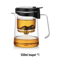 SAMADOYO elegantiškas puodelio izoliacijos atskyrimo burbulas arbatinukas karščiui atsparus stiklinis arbatinukas paprastas filtro arbatos puodelis 550ml skaidri