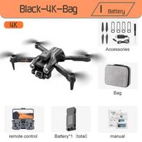 Atnaujintas K9 PRO 4K RC dronas profesionalus su plataus kampo optinio srauto lokalizavimo keturių krypčių kliūčių išvengimo keturkopiu Dual 4K-3B juoda