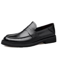 Klasikinė Retro vyriška suknelė Batai Verslo stiliaus Vakarėlis Odiniai Oficialūs Batai Vestuviniai Batai Vyriški odiniai Oxfords 38 juoda