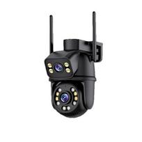 Nauja ES 4K 8MP HD Wifi PTZ kamera lauko 4MP dvigubo objektyvo dviejų ekranų AI automatinio sekimo IP kamera CCTV garso ir vaizdo stebėjimo P2P iCSee camera