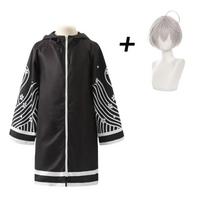 Senju Cosplay Kostiumas Anime Tokyo Revengers Senju Kawaragu Cosplay Drabužiai Perukas Ilgas Apsiaustas Uniforma Helovino Kostiumai Vyrams Moterims L-(Costume+Wig)