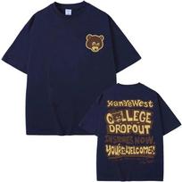 Geriausi įžymūs Kanye West College Dropout Graphics marškinėliai Unisex WoUnisex Hip Hop Repo Vintažiniai marškinėliai Unisex laisvalaikio marškinėliai Unisex 4XL
