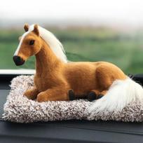 Automobilių prietaisų skydelio papuošalai Kūrybinga aktyvuota anglis miela imitacija pliušiniai katės šunys žaislai dezodorantai automobiliai salono priedai horse 1