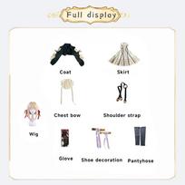 Violet Evergarden Cosplay Kostiumas Anime Cosplay Violet Evergarden Kostiumas Moterims Helovynas L white