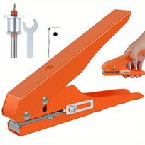 Perforavimo replės 5/16 colių reguliuojamo varžto dangtelio skylės perforatorius Rankinis vieno apskritimo skylių perforatorius su ribiniu kūginiu gręžtuvu oranžinė