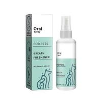 Fresh Breath Purškalas šunims ir katėms, Šunų Purškiklis Lengvam Valymui, Šunų Katės Naminių dantų valymo purškiklis Šviežiam Kvėpavimui Dantų kontrolės priemonė 100 ml