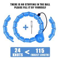 Svertiniai Hula lankai, skirti suaugusiems svorio metimui Infinity Fit Hoop plius dydžio Hoola lankas moterims ir pradedantiesiems 24 Blue
