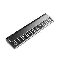 Automobilio metalinė laikina magnetinė parkavimo plokštė fluorescencinio numerio automatinis žalias lipdukas sidabras