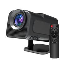 HD True HY320 1080P 4K WIFI nešiojamas projektorius 390ANSI Dual Wifi 6 BT5.0 TV namų kino teatras, skirtas mobiliesiems telefonams Android with EU Plug juoda
