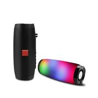 Nešiojama Bluetooth kolonėlė su spalvotais LED žibintais Lauko 3D stereo bosas Šviečianti tamsoje kolonėlė FM/TF mėlyna